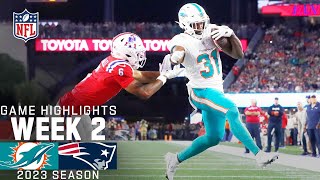 Miami Dolphins vs New England Patriots  2023 Week 2 Game Highlights [upl. by Beulah]