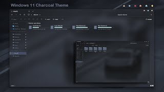 New Windows 11 Charcoal Theme  Best Dark Theme For Windows 11 [upl. by Joceline]