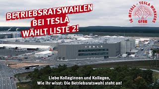 WIR sind Liste 2 DEU IG Metall – Tesla Workers GFBB [upl. by Oraneg]