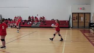 7th grade Volleyball in Elementary gym host Ludington [upl. by Anoyk]