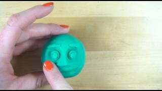 How to sculpt a simple face using playdoh or clay [upl. by Ginevra]