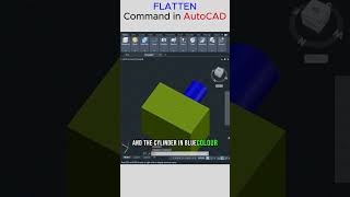 Flatten Command in AutoCAD 2024 Master 2D from 3D Easy Tutorial autocadtips autocad [upl. by Onimod517]