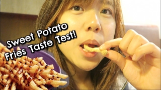 Japanese Mcdonalds  Sweet Potato Fries Taste Test  Chie Vlogz [upl. by Iatnahs]