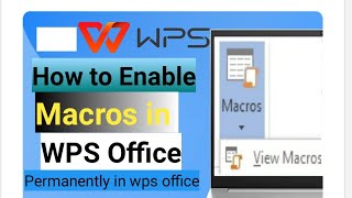 How to Enable macro in wps office Wps office me macro add kare [upl. by Aydni]