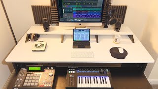 Best Music Production Desk  You Spend 1 of Every 3 Minutes Here  Zaor 88 Combo Desk Review [upl. by Plato316]