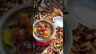 Miniature cookingWheat flour Gulaab Jamun sweets snacks outdoorcooking tasty kidsfavourite [upl. by Siletotsira]