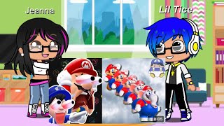 Gacha life react to Smg4 Nintendo meme 14ft for the first time [upl. by Chadabe691]