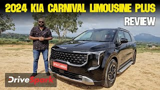 2024 Kia Carnival Limousine Plus Review  Design  Features  Driving Impressions  Promeet Ghosh [upl. by Nuahc]