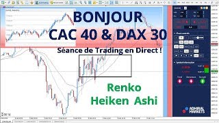 DAX30 CFD  Séance de Trading en Direct  Bonjour CAC40 amp DAX30 le 0802 [upl. by Hcab621]