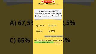 Questão de Matemática Básica  Raciocínio Lógico  concurso raciociniologico obmep enem questao [upl. by Bauske]