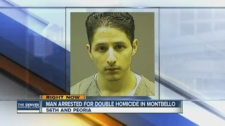 Man arrested for double homicide in Montbello neighborhood [upl. by Setsero]