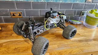 hpi savage xl 59 converted to zenoah clone 32cc [upl. by Claiborn392]