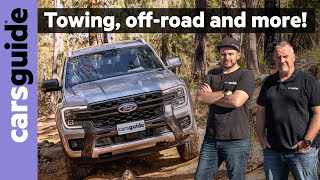 2023 Ford Ranger V6 Wildtrak 4WD detailed review Pickup test towing 4x4 offroad fuel use 4K [upl. by Shell]