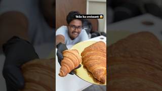 Sabse bada croissant 😱 cakevideos cake chocolatecake food choclatecake cakedesign cakestyle [upl. by Nyahs222]