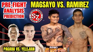 Magsayo vs Ramirez  Pagara vs Yelejian  Davis vs Martin Prefight analysis [upl. by Gavra]