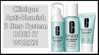 Clinique AntiBlemish Solutions 3 Step System  Review  xameliax [upl. by Attinahs530]