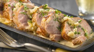 Recette  Filet mignon de porc à la crème [upl. by Apollus]