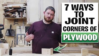 7 Methods Of Plywood Corner Joinery  How To Join Plywood In A Corner [upl. by Steffy]