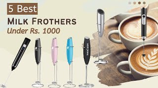 Best Milk Frother in 2023  5 Best Milk Frothers Under Rs 1000  Coffee Beater Battery Operated [upl. by Michaeu]