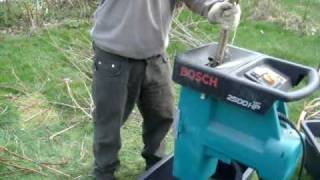 Garden Shredder  Bosch 2500HP ATX [upl. by Sidnee]