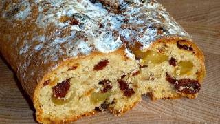 Christstollen Weihnachtsstollen selber machen einfach Kochen Stollen Weihnachten BackRezept 12 [upl. by Nomead]