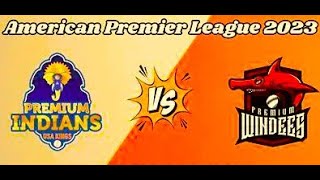 Premium Indians vs Premium Windies INDN vs WIND Live Score American Premier League  Shakir Live [upl. by Aerol]