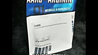 Produktpräsentation ArgininAlphaKetoglutarat AAKG von Myproteincom [upl. by Eicak]