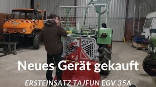 Vorstellung Tajfun Forstseilwinde EGV 35A  Fendt Farmer 2  Mr Works [upl. by Georgine]