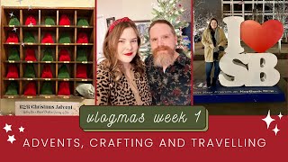 Vlogmas Week 1  Opening Advents Christmas Shopping and Visiting Family [upl. by Chrisse]