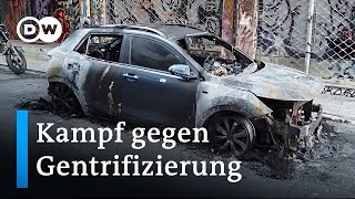 Wie ein Athener Stadtteil gemeinsam gegen die Gentrifizierung kämpft  Fokus Europa [upl. by Flagler614]