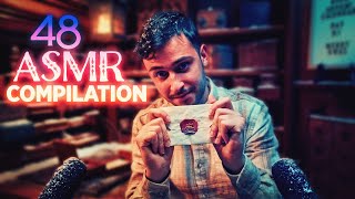 ASMR Compilation  48 Mystery Trigger Boxes NO Talking  Music  Midroll Ad [upl. by Hilda]