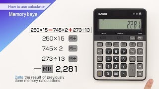 CASIO【How to use calculator Memory keys】 [upl. by Leal]