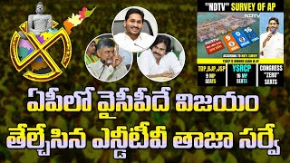 ఎన్డీటీవీ తాజా సర్వేలో వైసీపీకి ఎన్ని సీట్లంటే NDTV Survey Predicts YSRCP Will Retain Power In AP [upl. by Anilas]