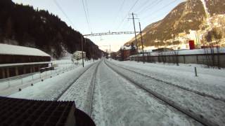 Bahnfahrt von Locarno über den Gotthard nach Arth Goldau Zeitrafferaufnahme [upl. by Asa]