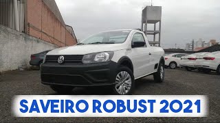 Volkswagen SAVEIRO ROBUST 2021 Completa Saiba TUDO o que ela Tem [upl. by Lilah]