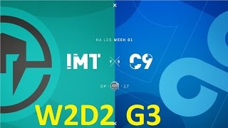 IMT vs C9 Game 3 Highlights  2017 NALCS SPRING SPLIT  WEEK 2 DAY 2 [upl. by Mccafferty]