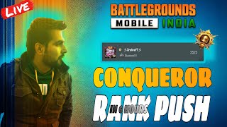 😎AGGRESIVE CONQUEROR RANK PUSH  BGMI LIVE bgmilive sreliveyt [upl. by Marybeth]