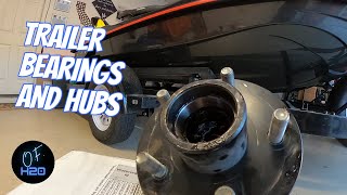 Jet Ski Trailer Bearing and Hubs Install [upl. by Ryley]