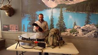 Andy Backus shows how he packs his Eberlestock X2 pack for a late October Wyoming elk hunt [upl. by Hafler]