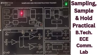 Sample amp Hold Experiment I Natural Sampling I SCIENTECHST 2101 Kit I BTech ECE I Communication Lab [upl. by Jonny892]