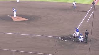 フォアボールを選ぶ村川凪（2024年4月23日 日本ハムファイターズ対 横浜DeNAベイスターズ 2軍） [upl. by Treva]