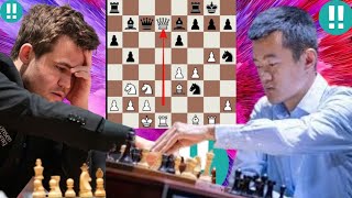 World champion Ding Liren vs Magnus Calsen 1 [upl. by Kazmirci]