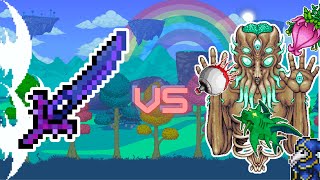 Nights edge Vs All Bosses  Terraria [upl. by Tillio309]