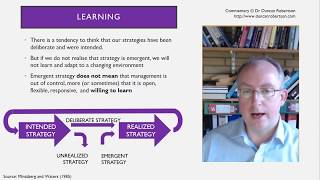 001 Mintzberg and Waters 1985 Deliberate and Emergent Strategy [upl. by Ut]