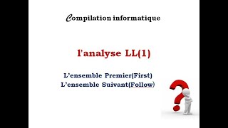 Analyse LL1First et Fellow [upl. by Ahseila]