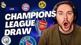 Real Madrid vs Man City Arsenal vs Bayern Munich UEFA Champions League 202324 Draw LIVE🏆 [upl. by Asilim790]