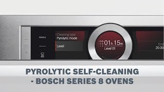 Pyrolytic SelfCleaning  Bosch Series 8 Ovens [upl. by Notgnihsaw]