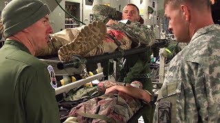 Medical Evacuation Via C17 – Military MEDEVAC Flight [upl. by Elak]