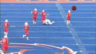 Byron Hout Boise State Dirty Hit on Waymon James TCU Horned Frogs 2011 [upl. by Ona]