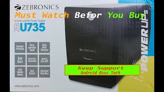 Zebronics Zeb  U735 UPS  full unbox Review  See Before you Buy [upl. by Cowey]